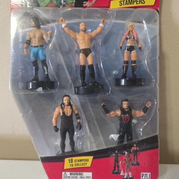 WWE Superstar Stampers, Set of 5 - Self-Inking WWE NIB - Picture 3 of 4